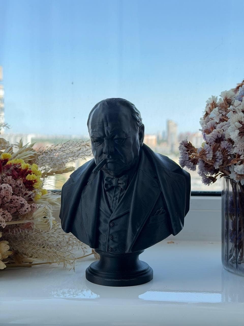 Winston Churchill Bust Statue
