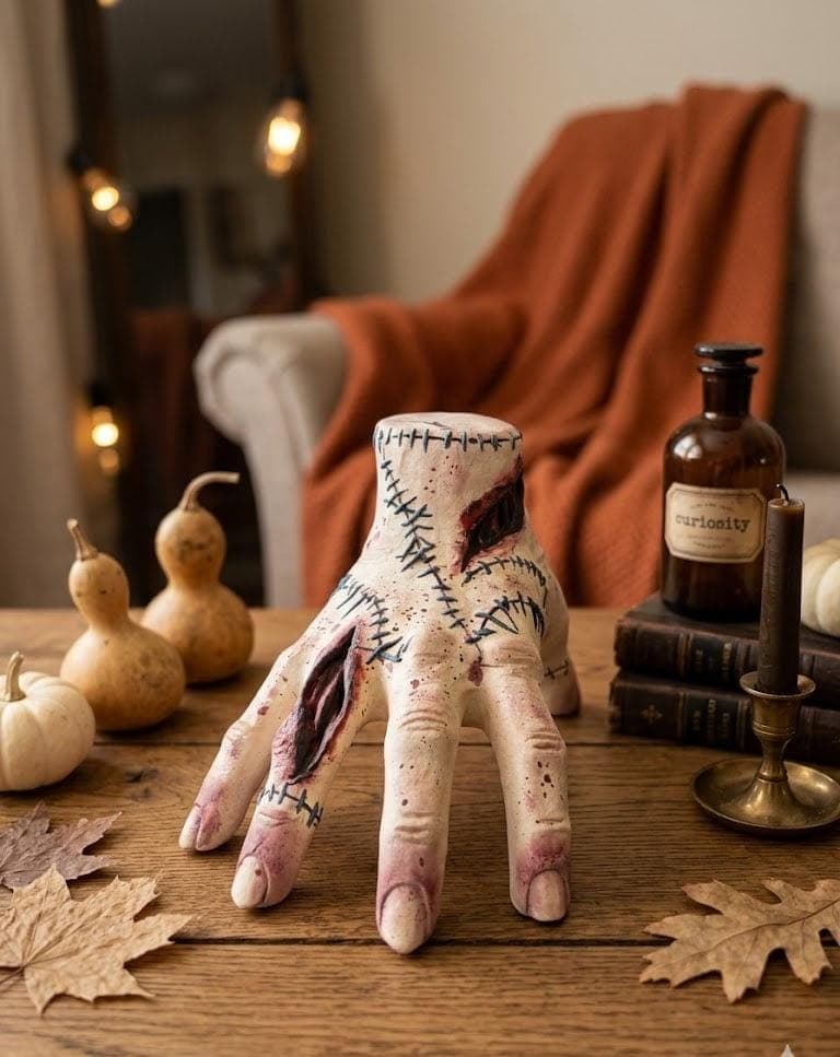 Hand-Painted 3D Printed Zombie Hand Sculpture