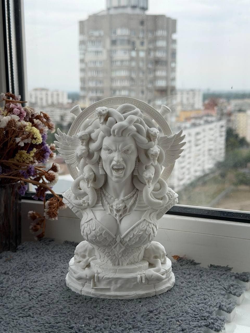Medusa Bust Statue