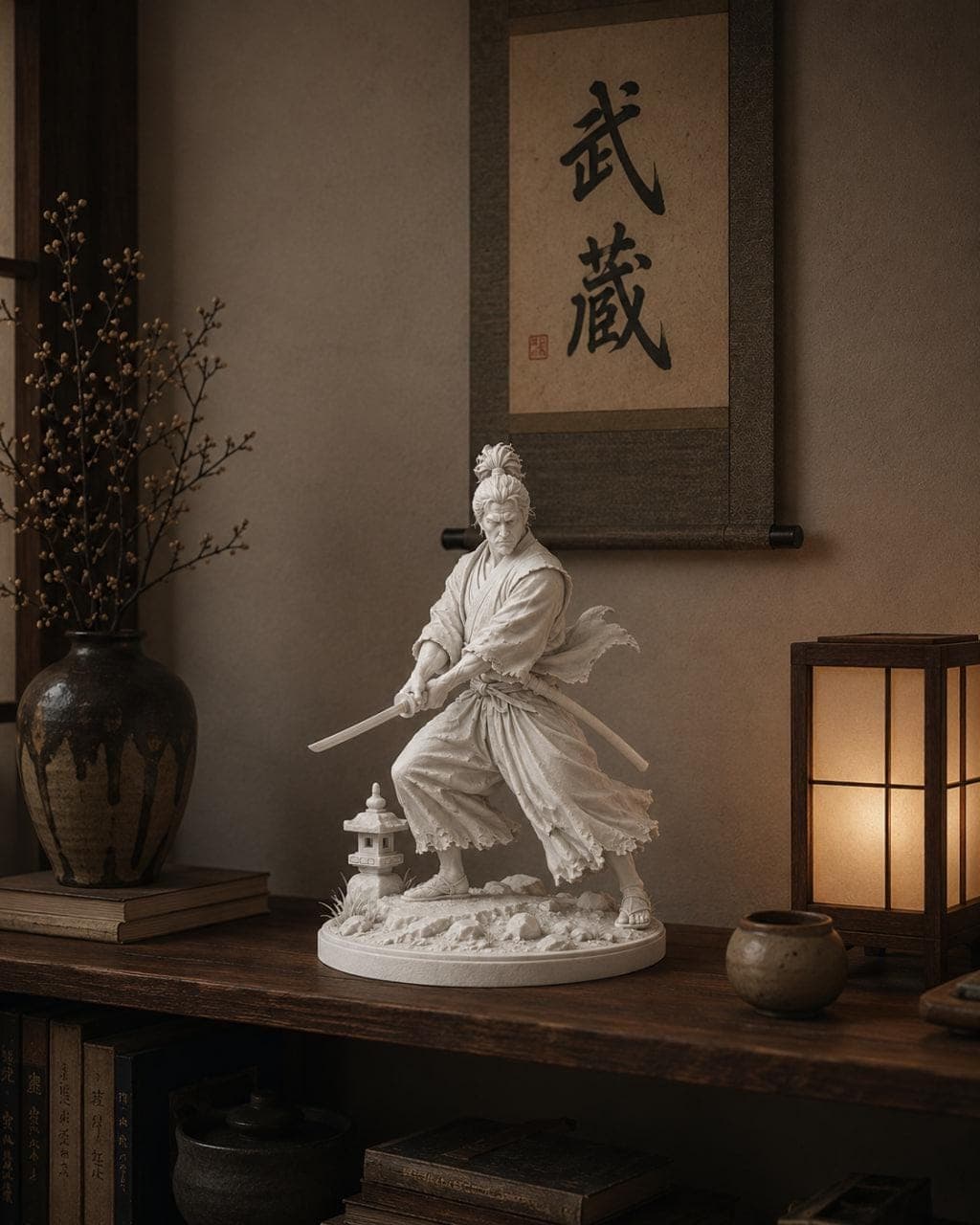 Miyamoto Musashi Samurai Statue