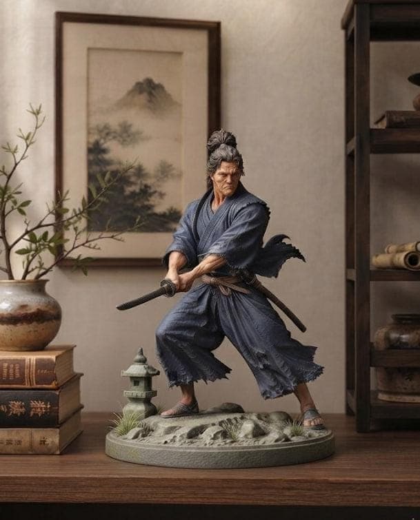 Miyamoto Musashi Samurai Statue