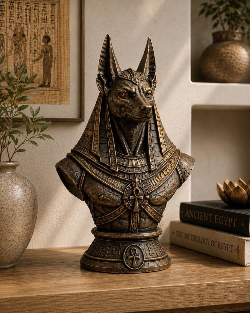 Anubis Bust Statue