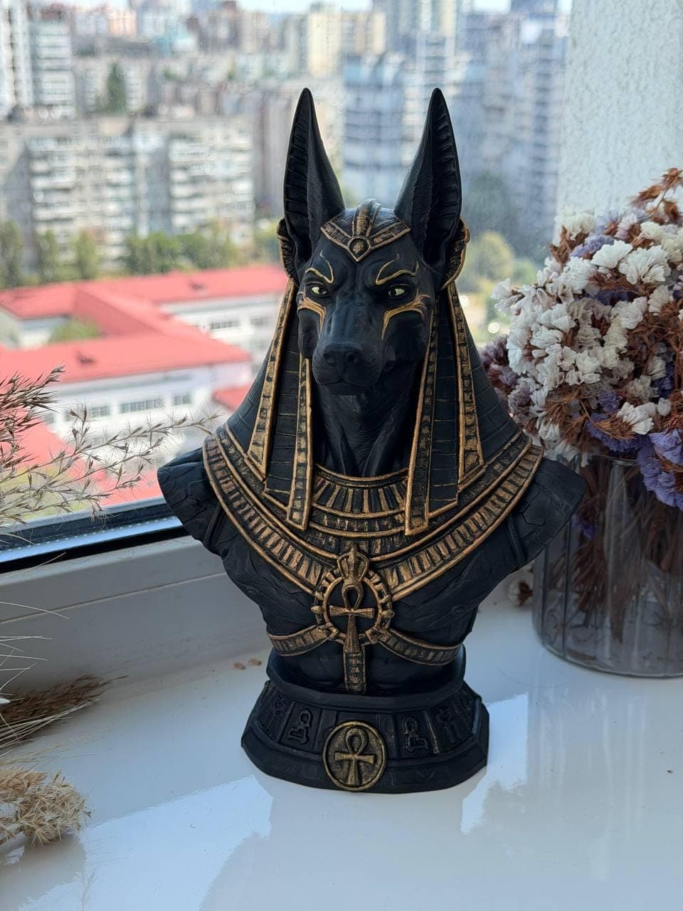 Anubis Bust Statue